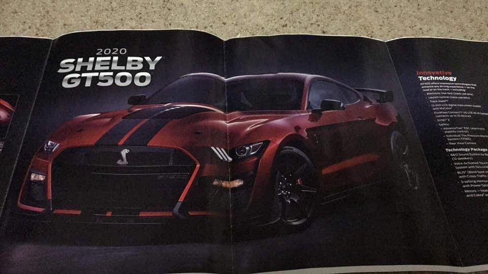 เผยภาพโบว์ชัวร์ Ford Mustang Shelby GT500 2020
