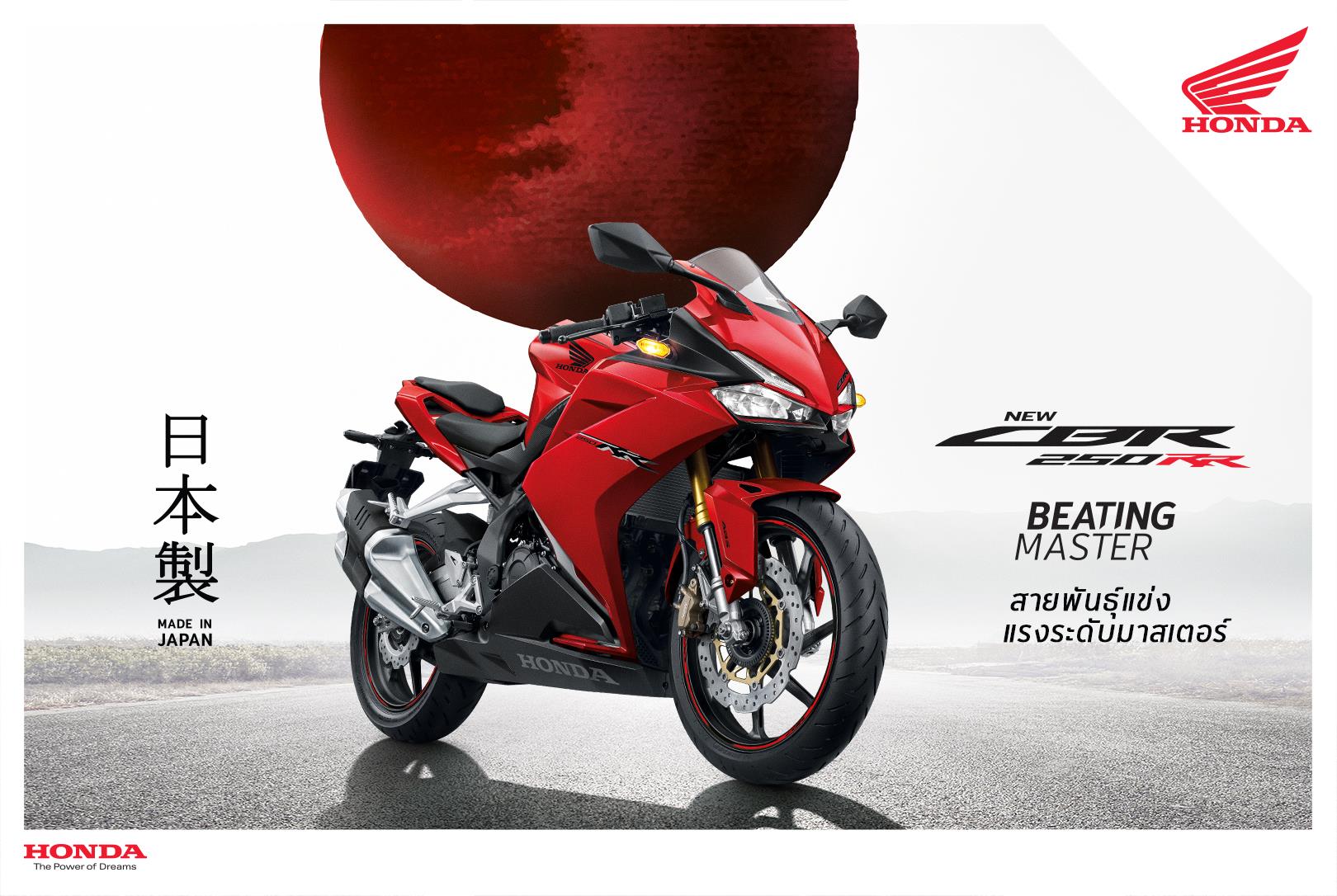 Honda CBR250RR 2019 ราคา 249,000 บาท ใหม่ ตารางผ่อนดาวน์