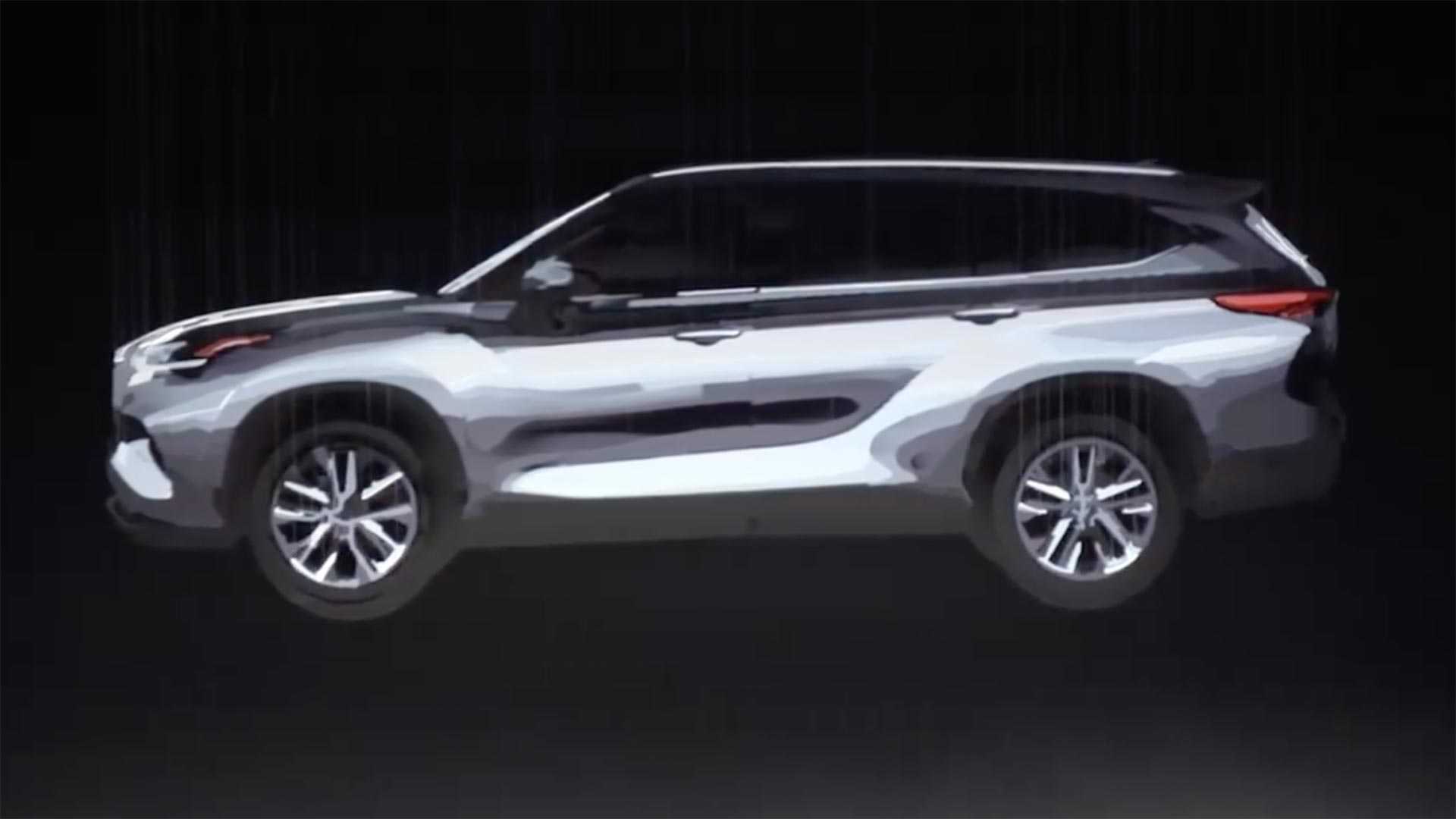 Toyota Highlander เจนใหม่ เผยภาพร่าง ก่อนเปิดตัวใน สหรัฐฯ