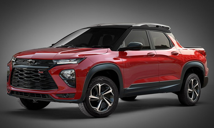 ภาพตัดต่อ Chevrolet Trailblazer เมื่อแปลงเป็นกระบะ