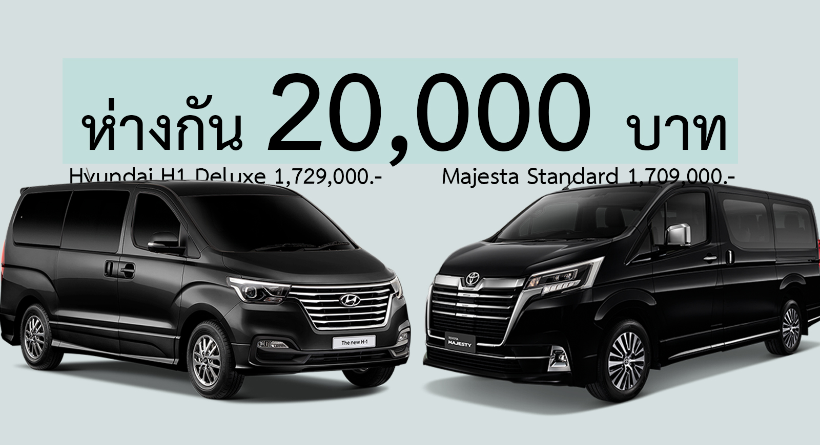 เปรียบสเปค! Majesty Standard  Vs H1 Deluxe ราคาห่างกัน 20,000 บาท