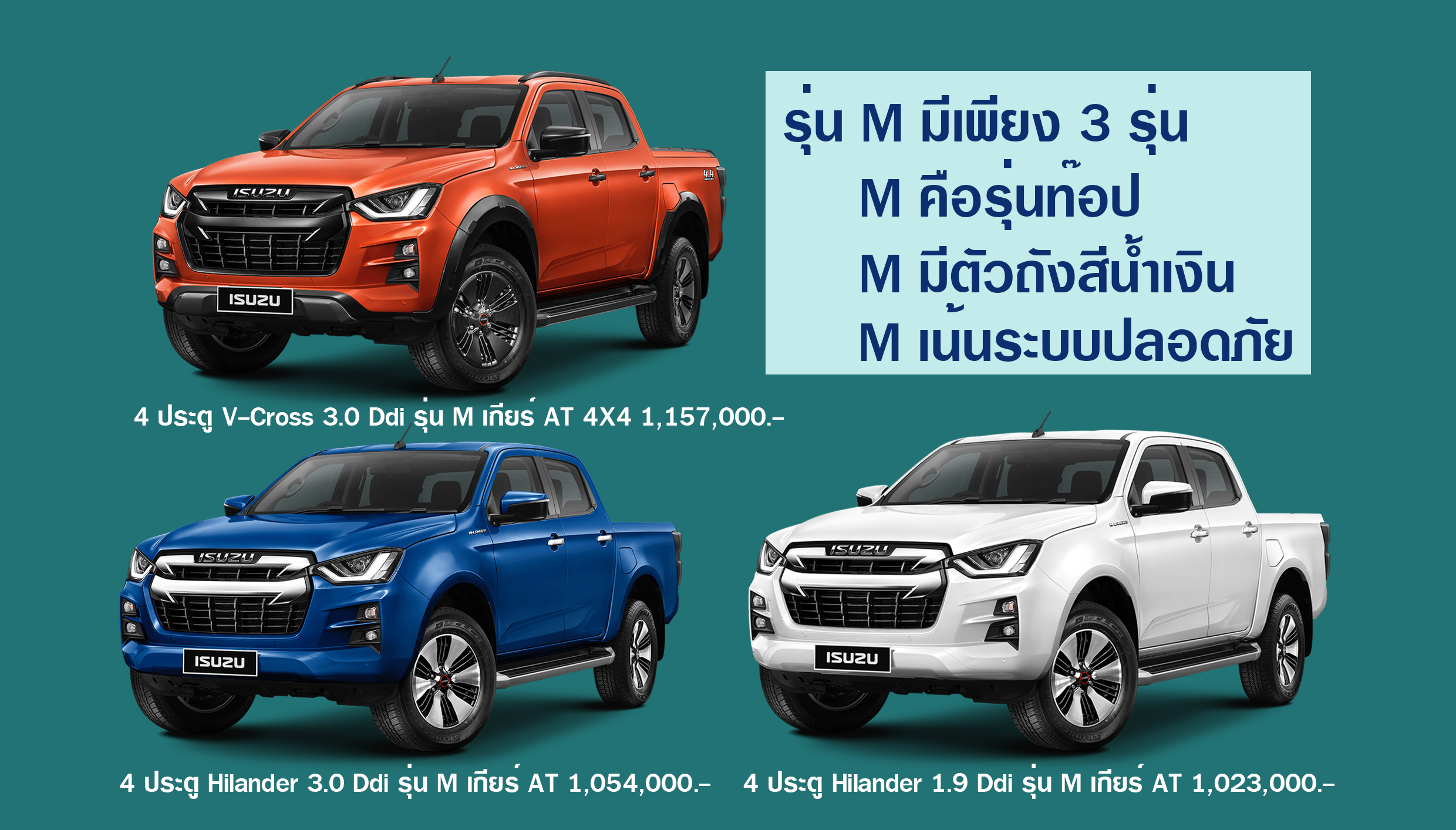 ISUZU D-MAX รุ่น M เหนือกว่า Z Presstige ?