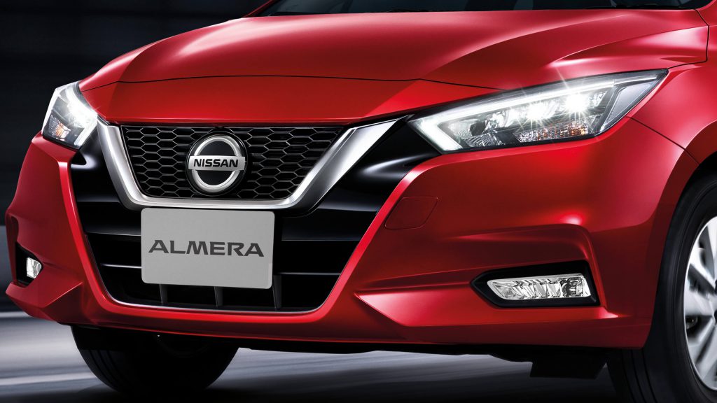 nissan almera สี ขาว 2019