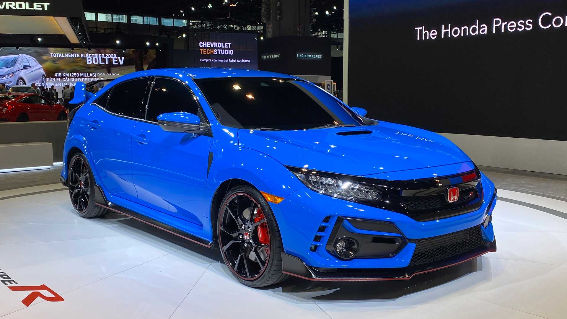 ภาพคันจริง Honda Civic Type R รุ่นปรับปรุง ตัวถัง สีน้ำเงินเข้ม “Brilliant Sporty Blue”