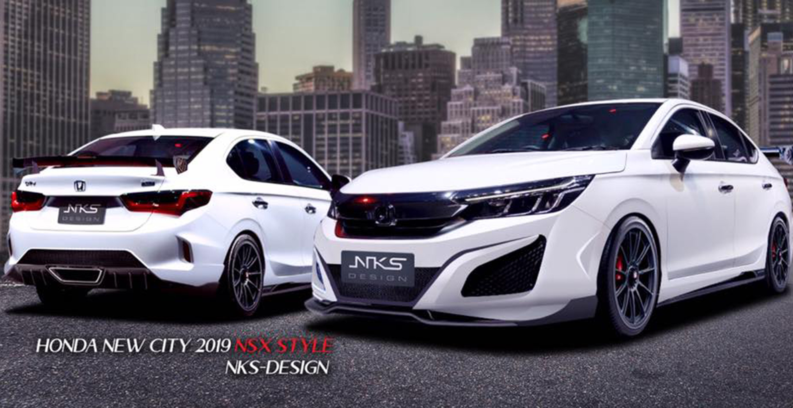 Honda City SV ชุดแต่งพิเศษ NSX bodykit By : NKS thailand