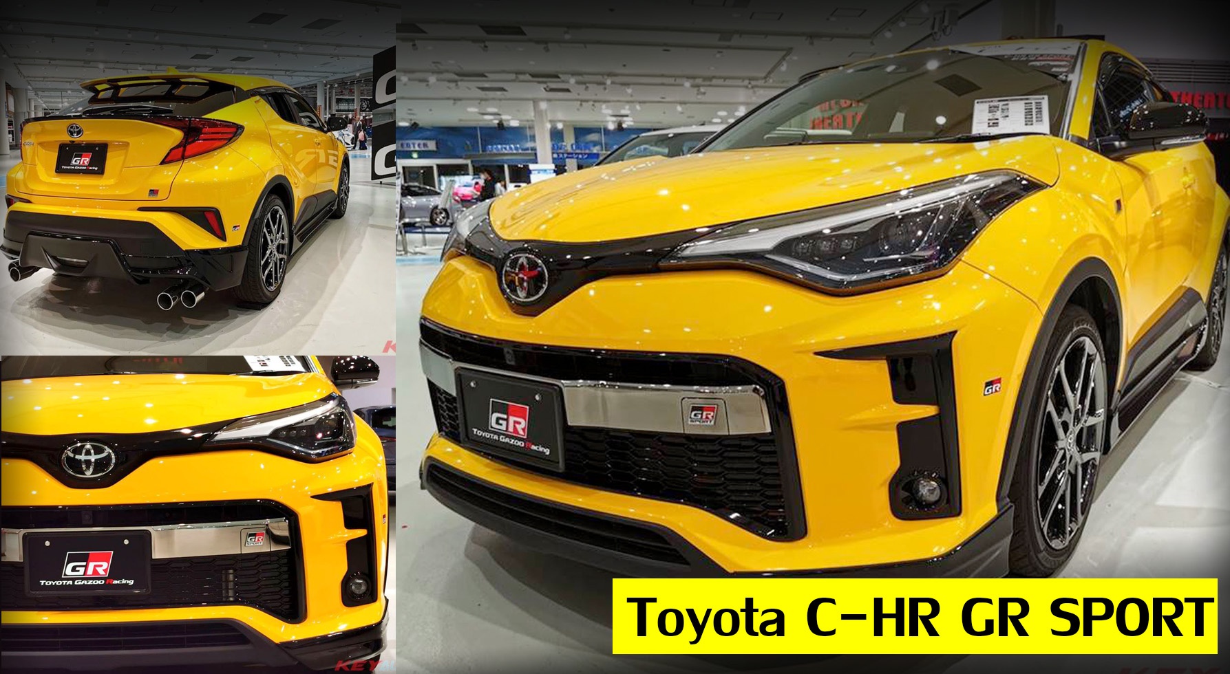 ภาพคันจริง! Toyota C-HR GR Sport ตัวถังสีเหลือง รุ่นแต่งพิเศษ