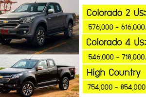 Chevrolet Colorado ลดราคา 123,000 - 250,000 บาท