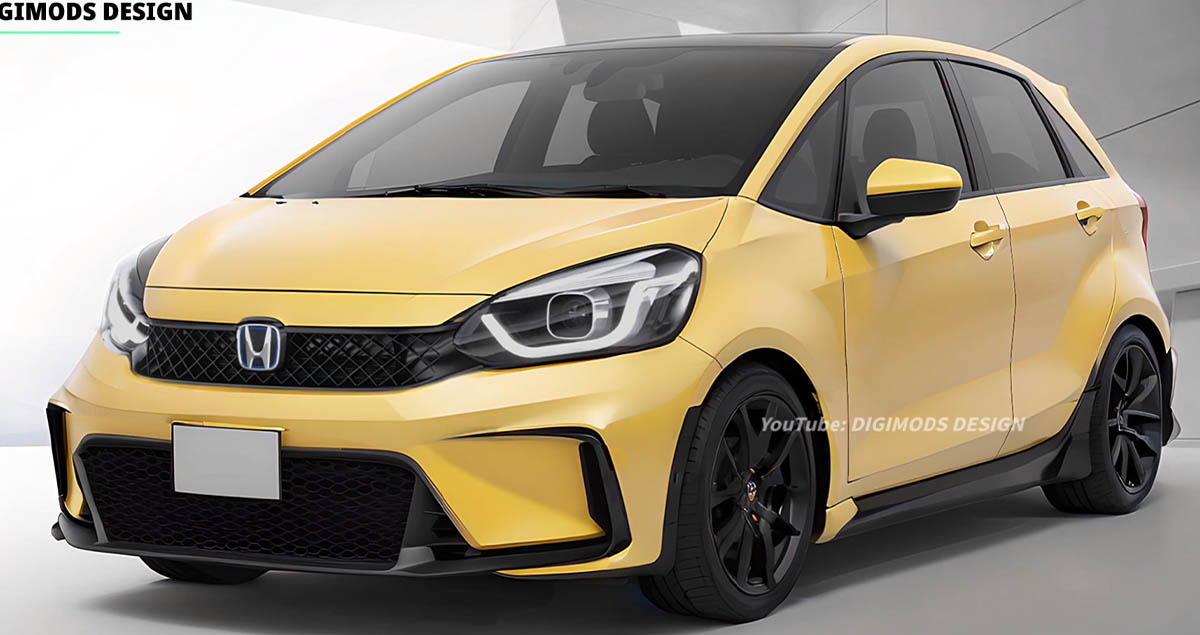 HONDA JAZZ TYPE R ตัวแรง ภาพในจินตนาการ โดย Digimods DESIGN