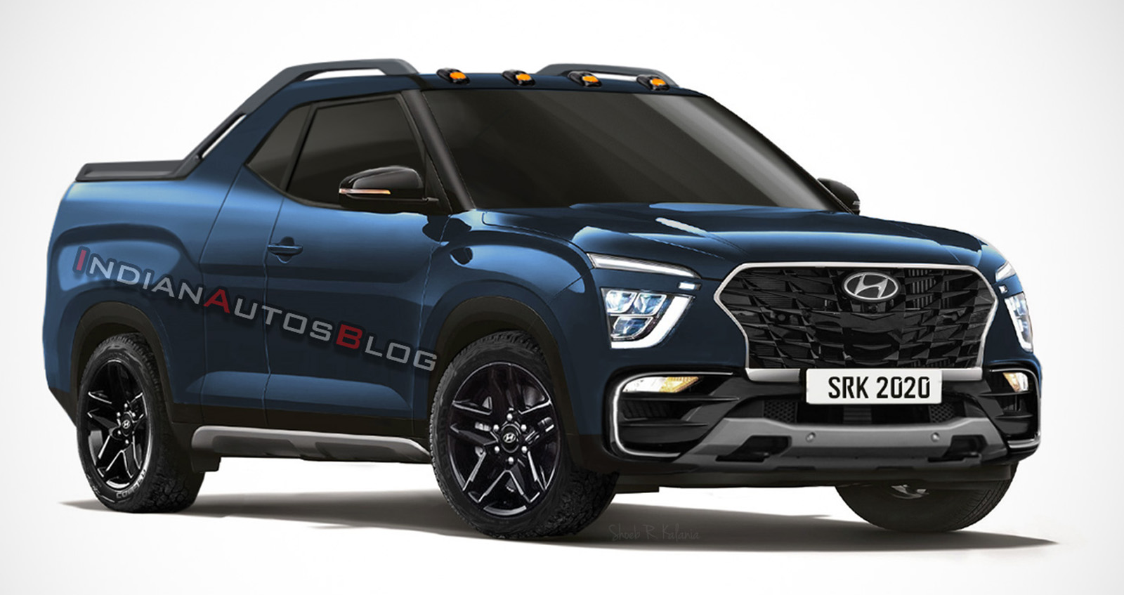 Hyundai Creta stc ใหม่ กระบะขนาดเล็ก Unibody ใหม่ ภาพโดย SRK Designs