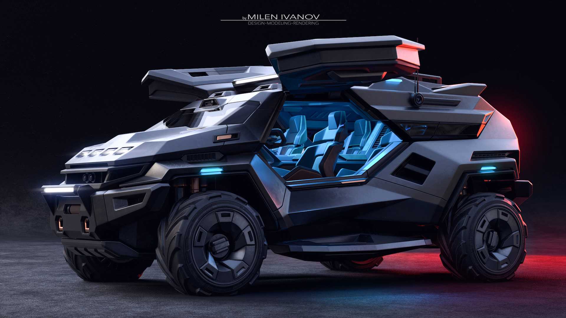 Bonkers Armortruck SUV Concept อสูรปีศาจ ยานเกาะสุดแกร่ง (มีคลิป)