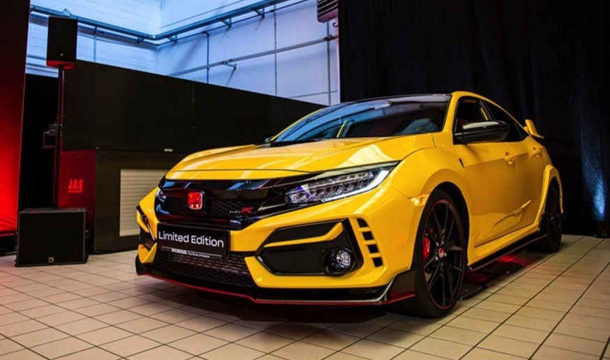 ภาพคันจริง​ Honda Civic Type R Limited รุ่นพิเศษ​ ตัวถังเหลือง