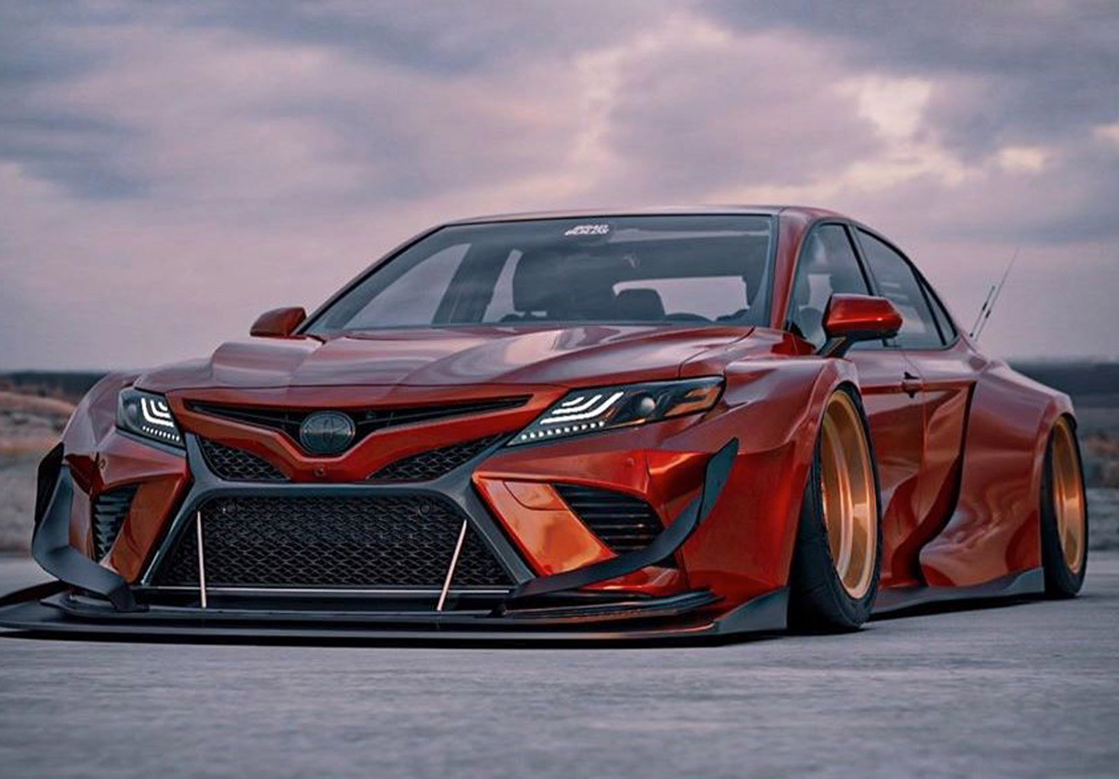 Toyota Camry ตัวถังเตี้ยติดดิน VIP Style By 3D BradBuilds