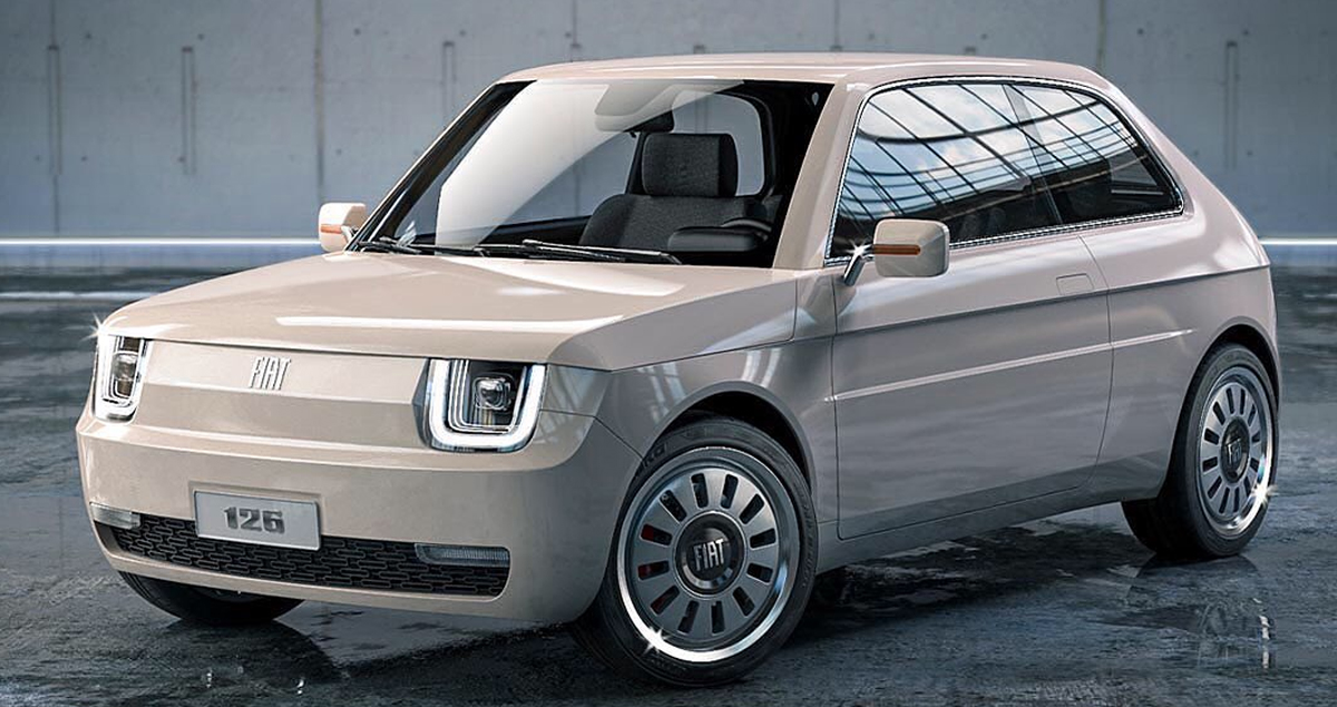 Fiat 126 รถเล็กในตำนาน ภาพเรนเดอร์ในปัจจุบัน