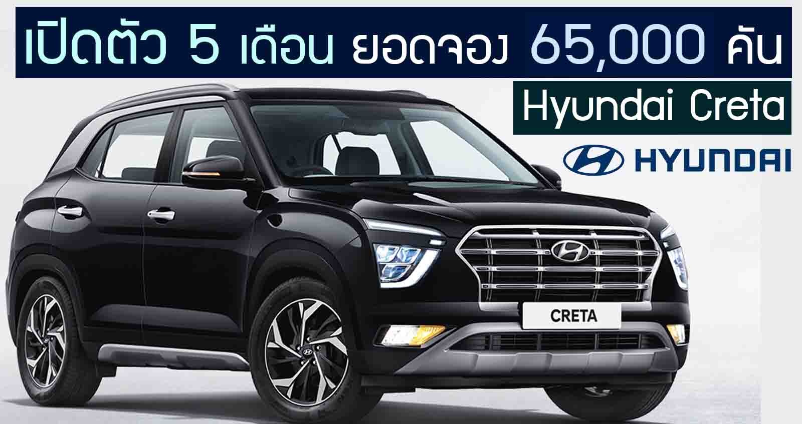 Hyundai Creta เปิดตัว 5 เดือน ยอดจอง 65,000 คัน