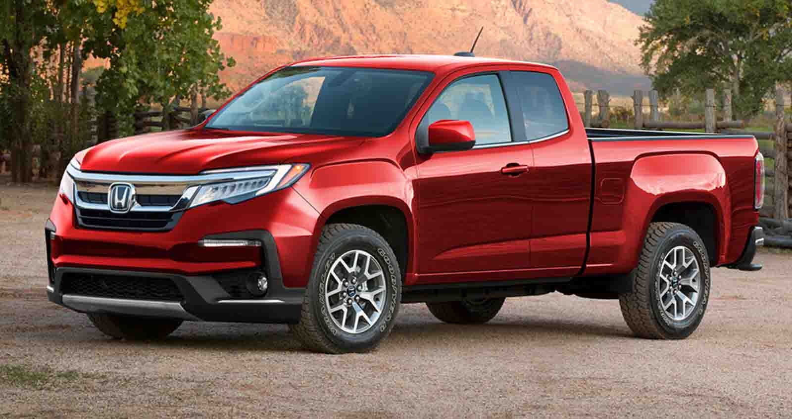 Honda Ridgeline แพลตฟอร์ม GMC Canyon ภาพเรนเดอร์