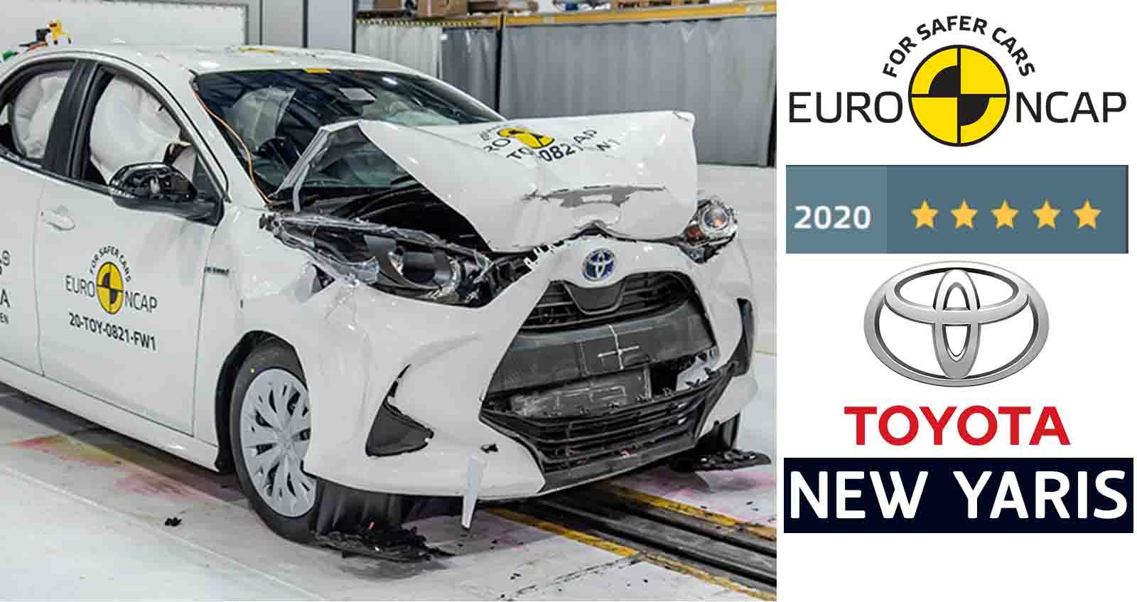 Toyota Yaris ผ่านมาตรฐานความปลอดภัย Euro NCAP ระดับ 5 ดาว