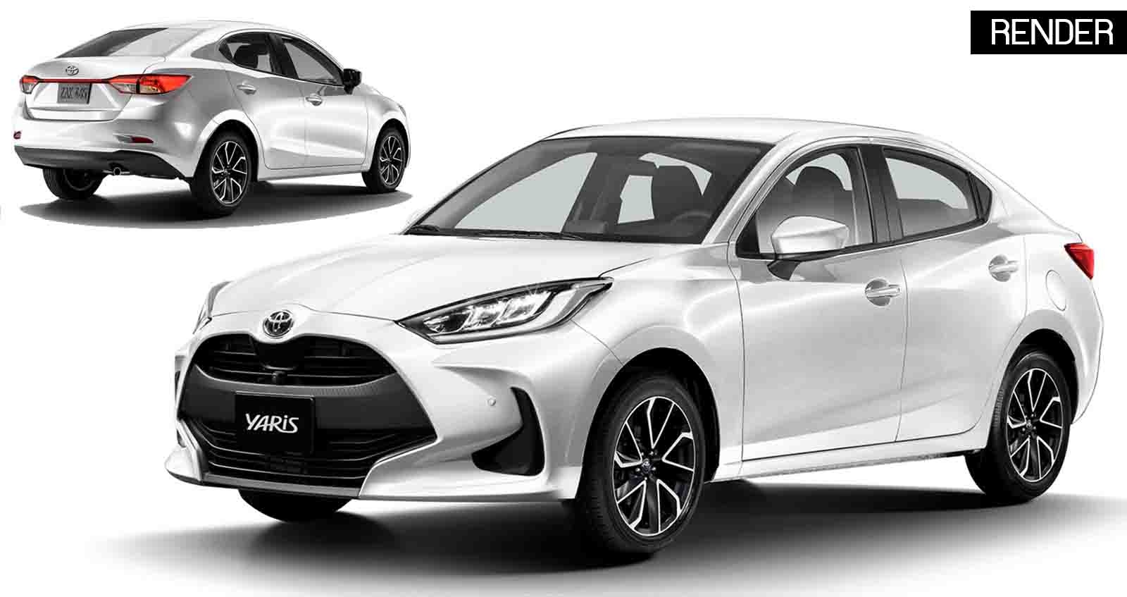 Toyota Yaris Sedan 4 ประตู ภาพจากฝัน