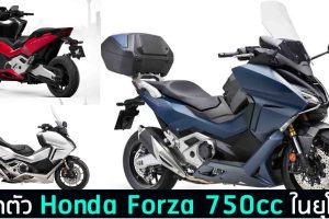 เปิดตัว Honda Forza 750cc. เกียร์ DCT ตัวใหญ่ขึ้น ในยุโรป