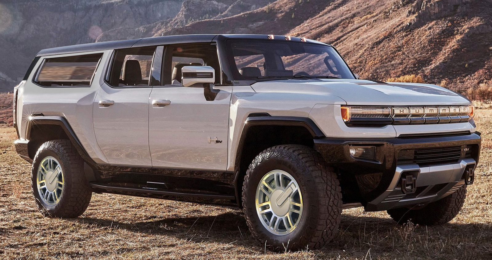 GMC Hummer EV SUV 2022 ภาพเรนเดอร์