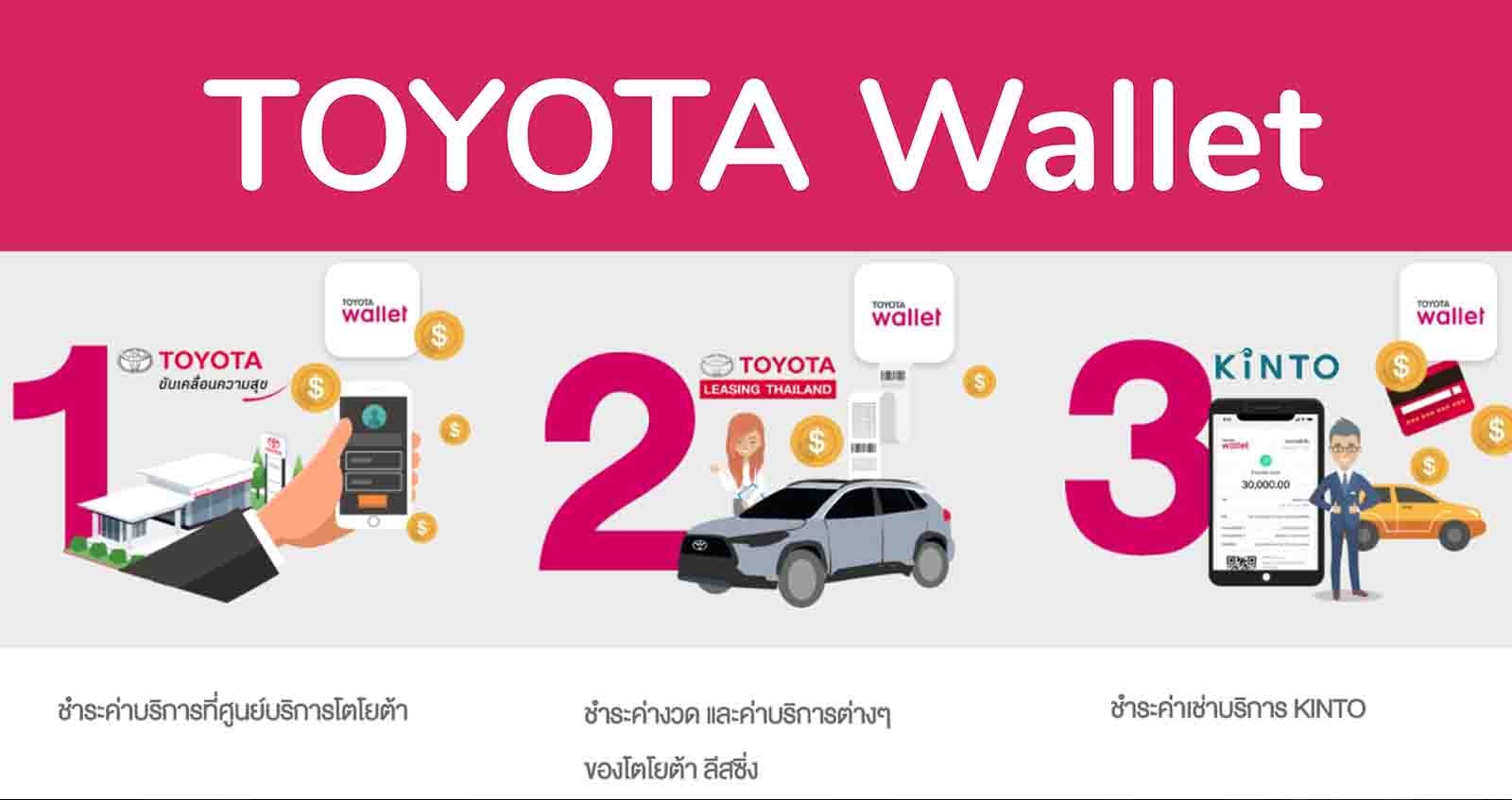 เปิดตัว TOYOTA Wallet กระเป๋าเงินดิจิทัล ในไทย