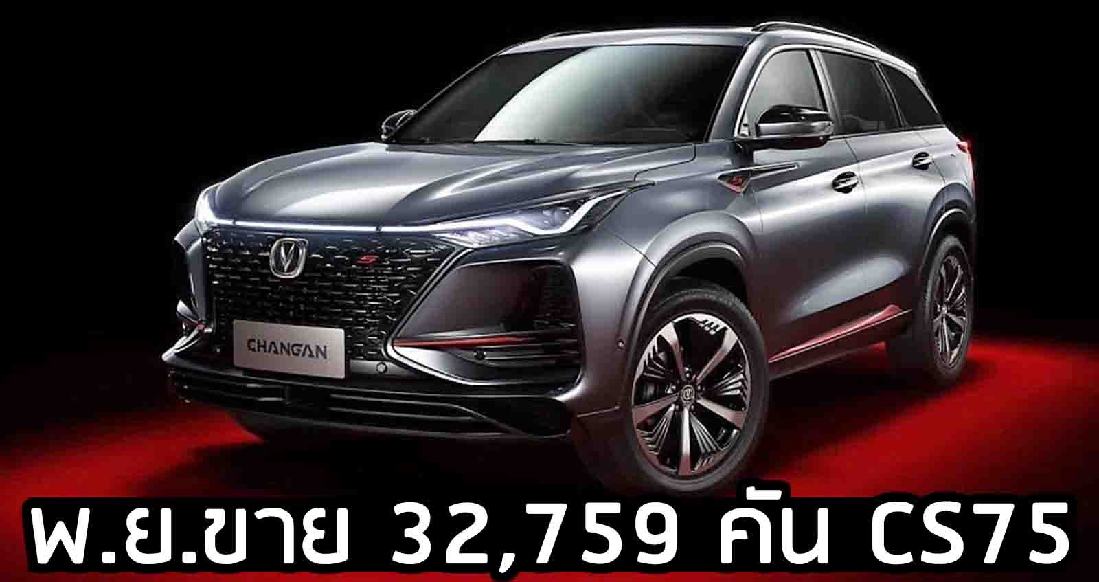 พฤศจิกายนขาย 32,759 คัน Changan CS75 คู่แข่ง HAVAL H6 ในจีน