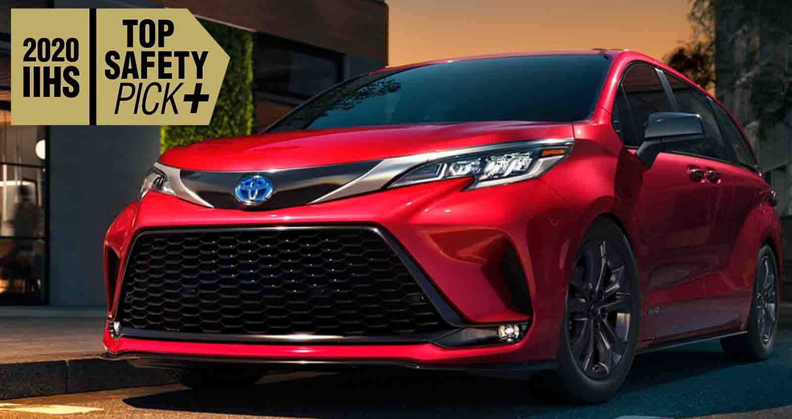 Toyota Sienna ได้ความปลอดภัยสูงสุด Top Safety Pick+ award