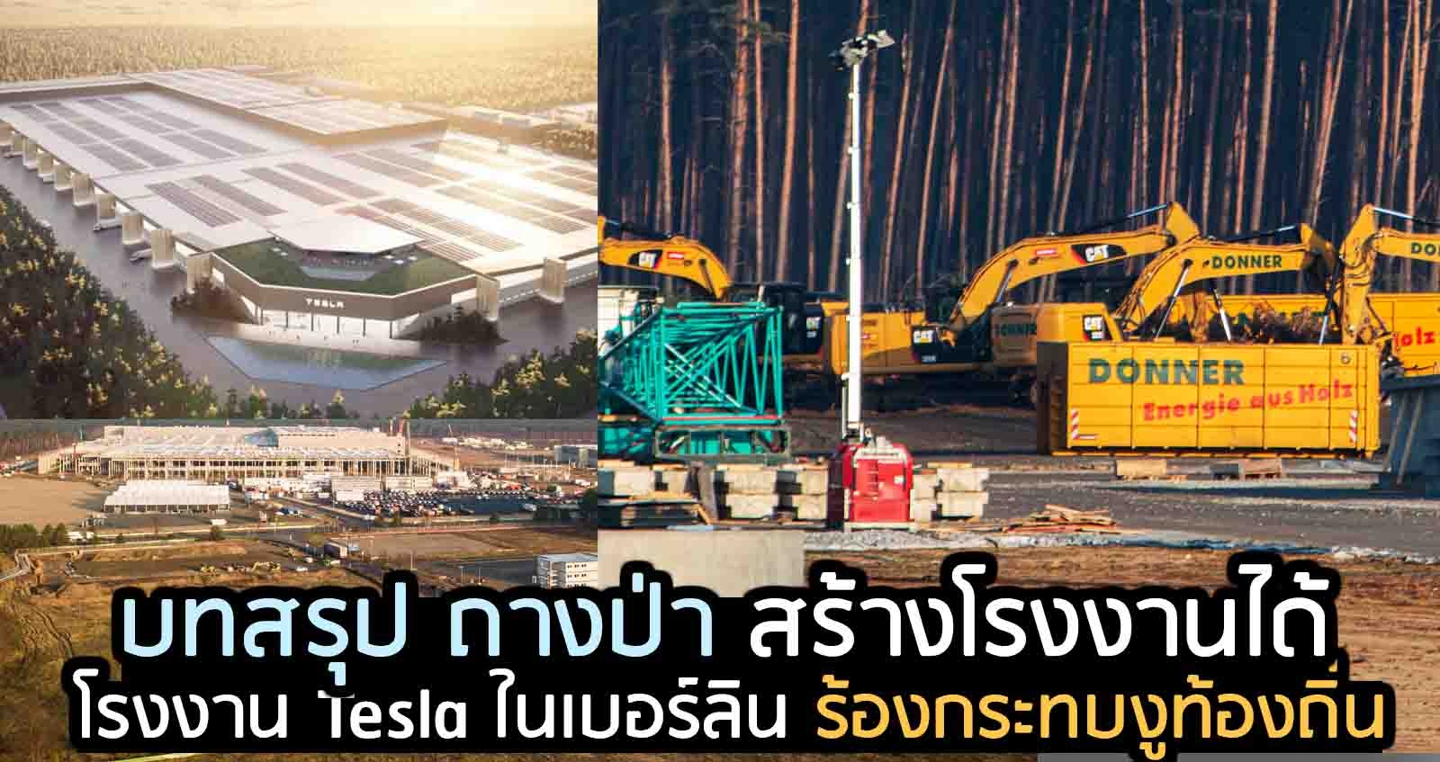 บทสรุป โรงงาน Tesla ในเบอร์ลิน ร้องกระทบงูท้องถิ่น ถางป่า สร้างได้