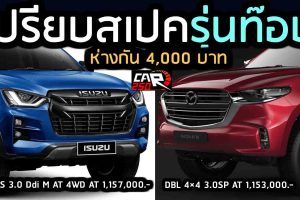เปรียบสเปคตัวท๊อป ISUZU D-max Vs Mazda BT-50 ห่างกัน 4,000 บาท