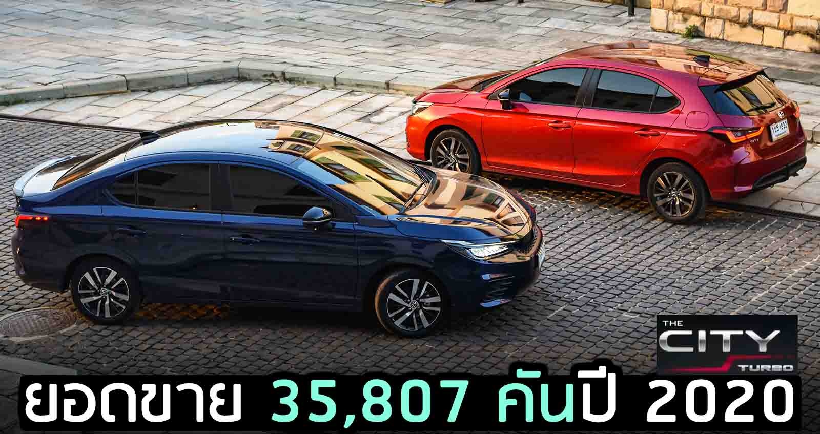 HONDA CITY ยอดขาย 35,807 คัน ปี 2020