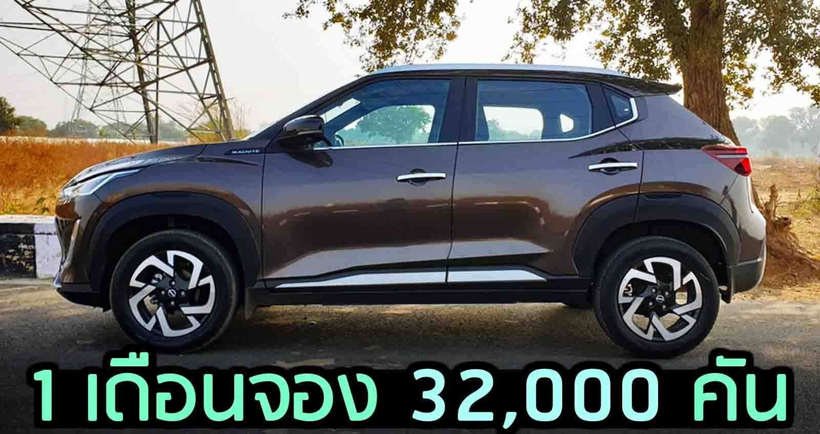 1 เดือนจอง 32,000 คัน Nissan Magnite เริ่ม 202,000 บาท ในอินเดีย