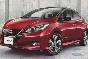 ภาพโบว์ชัวร์ Nissan Leaf ไมเนอร์เช้นจ์ ก่อนเปิดตัว 19 เมษายน ในญี่ปุ่น