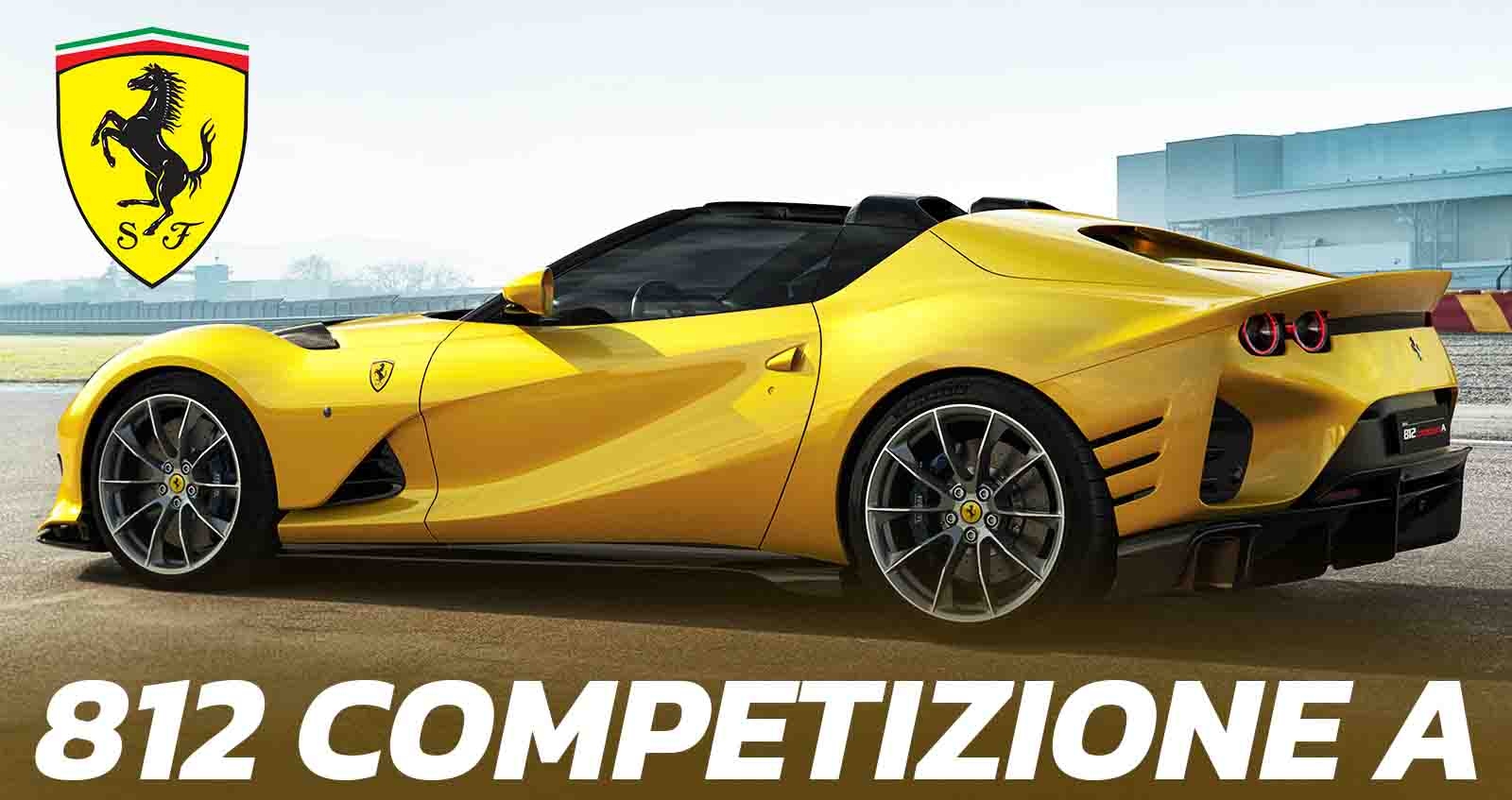 เปิดตัว Ferrari 812 Competizione/Competizione A ม้าป่าเปิดประทุน บนขุมพลัง V12 830 แรงม้า รอบสูงถึง 9500 รอบต่อวินาที