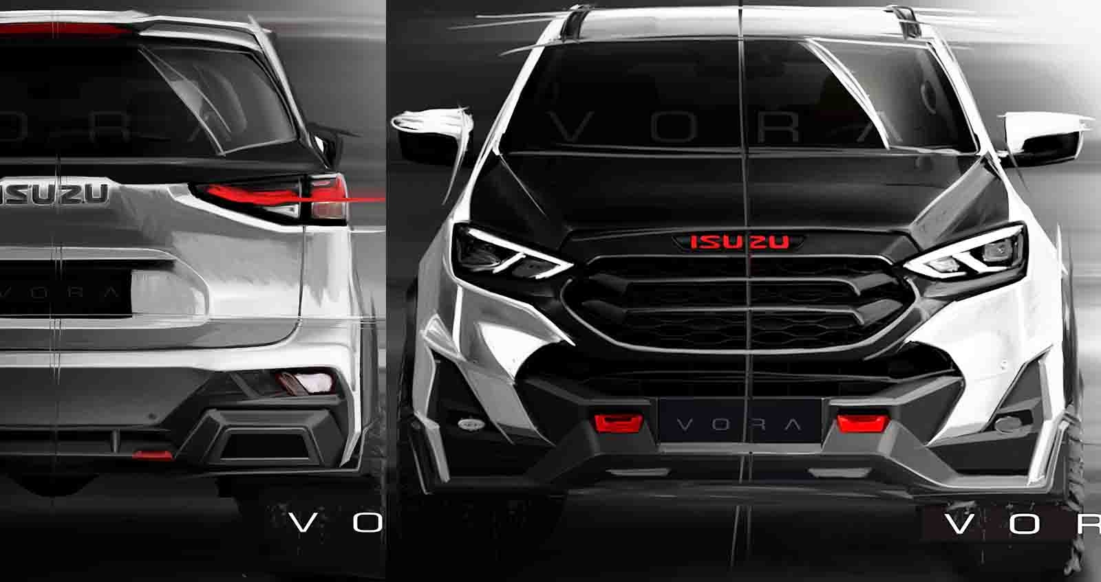 ISUZU MU-X แต่งพิเศษโดย VORA ภาพในจินตนาการ