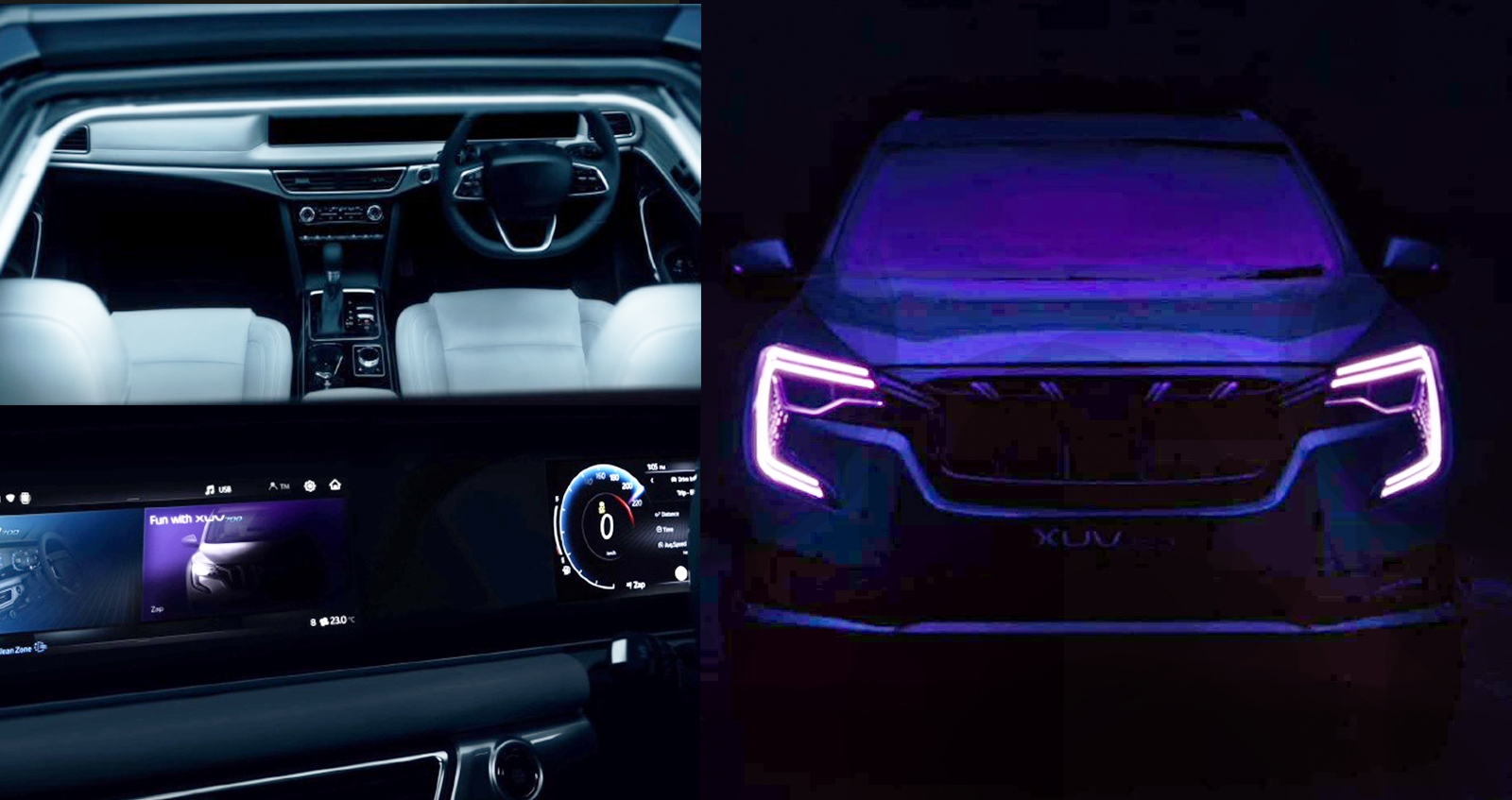 ปล่อยทีเซอร์ Mahindra XUV700 SUV อินเดีย คู่แข่ง Hyundai Alcazar, MG Hector Plus