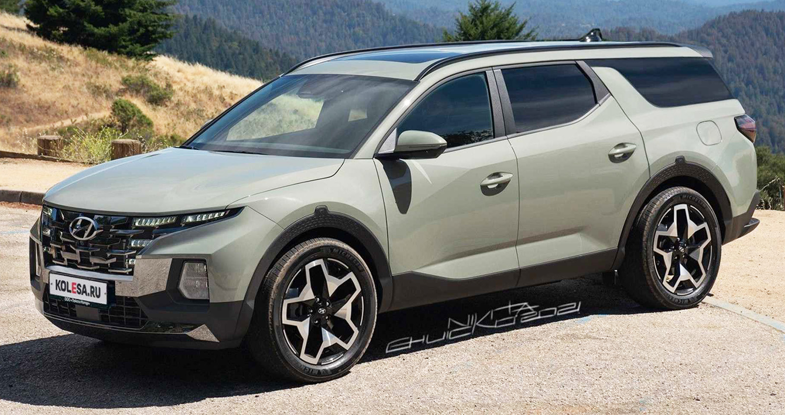 Hyundai Santa Cruz เวอร์ชั่น SUV Unibody ภาพจากจินตนาการ