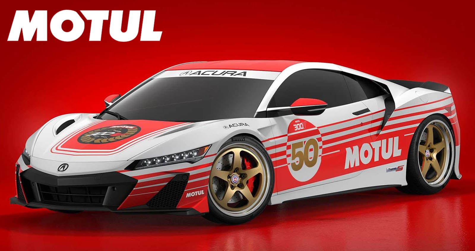 Acura NSX Type S แต่งพิเศษ สไตล์เรโทร โดย Motul