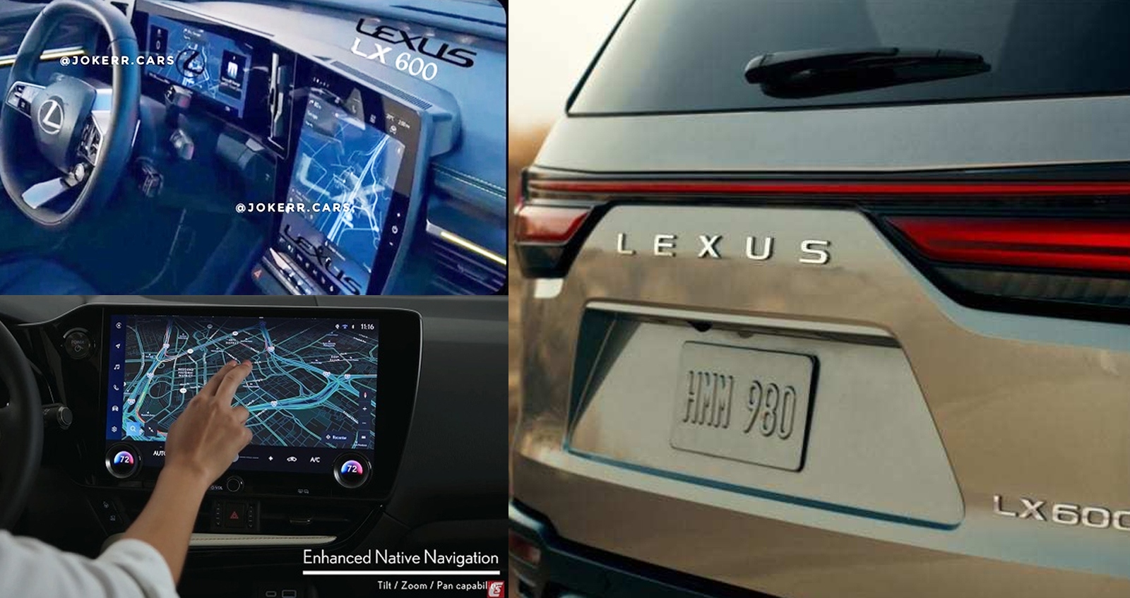 ภาพภายใน Lexus LX SUV คันโต ก่อนเปิดตัว 13 ตุลาคม 2021