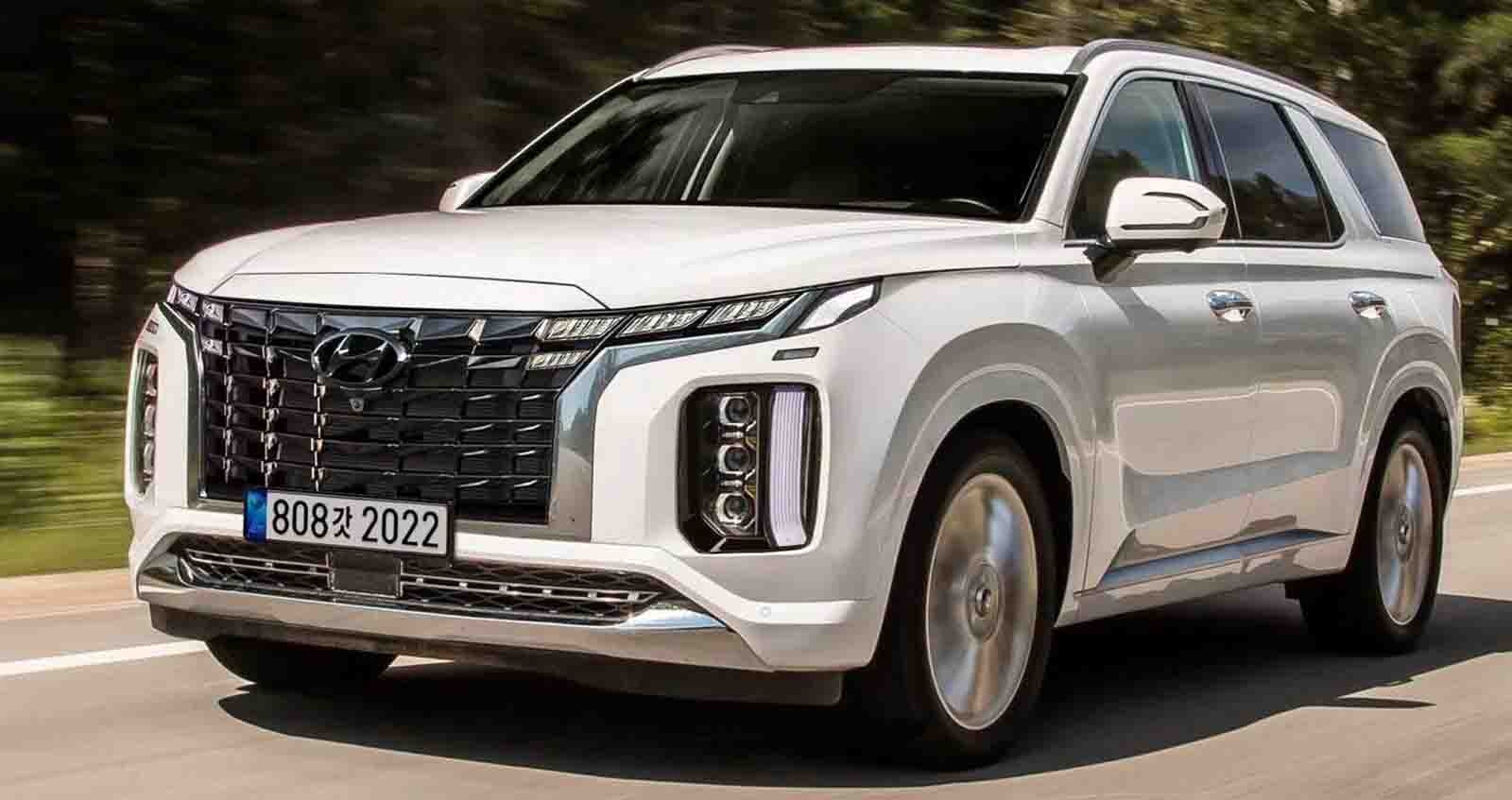 Hyundai Palisade SUV คันโต ภาพเรนเดอร์ใกล้เคียงสุด