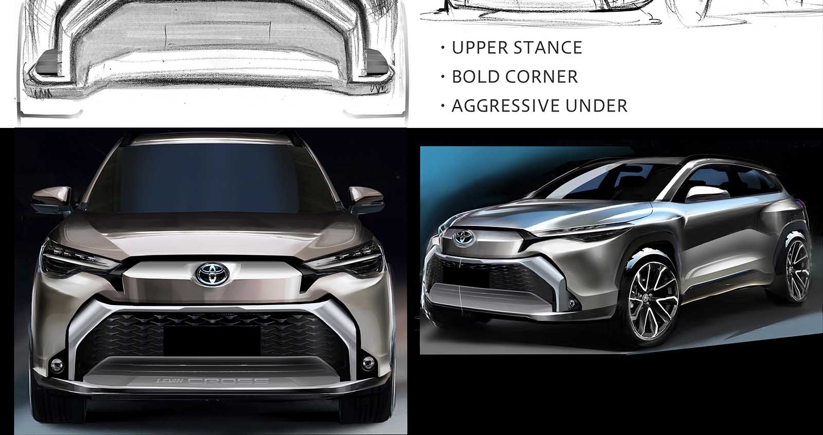 เผยภาพร่าง ก่อนเป็น Corolla Cross เวอร์ชั่นญี่ปุ่น