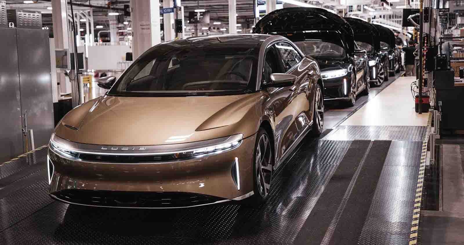 VDO โรงงานผลิตรถยนต์ไฟฟ้า Lucid Air คู่แข่ง Tesla ในสหรัฐฯ