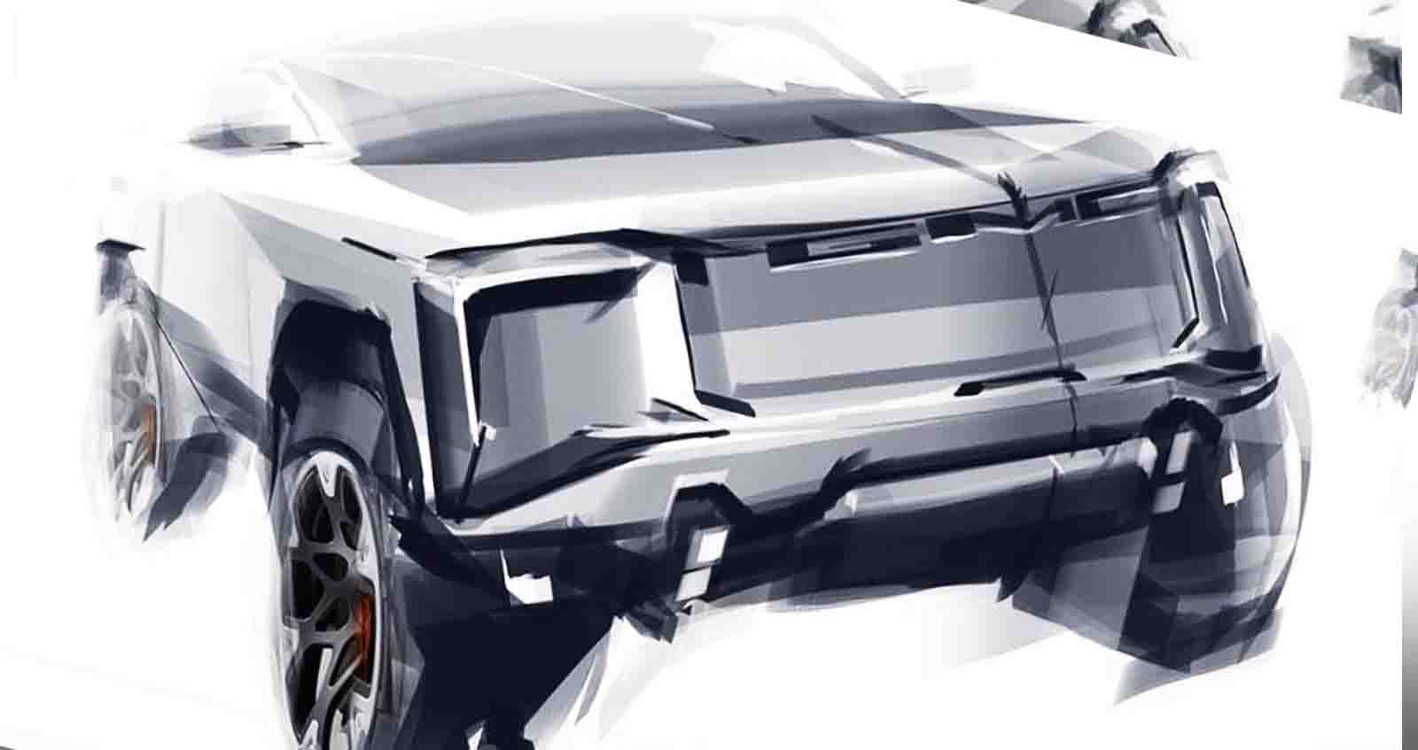 GMC เผยเรนเดอร์ กระบะไฟฟ้า โดย GM Design