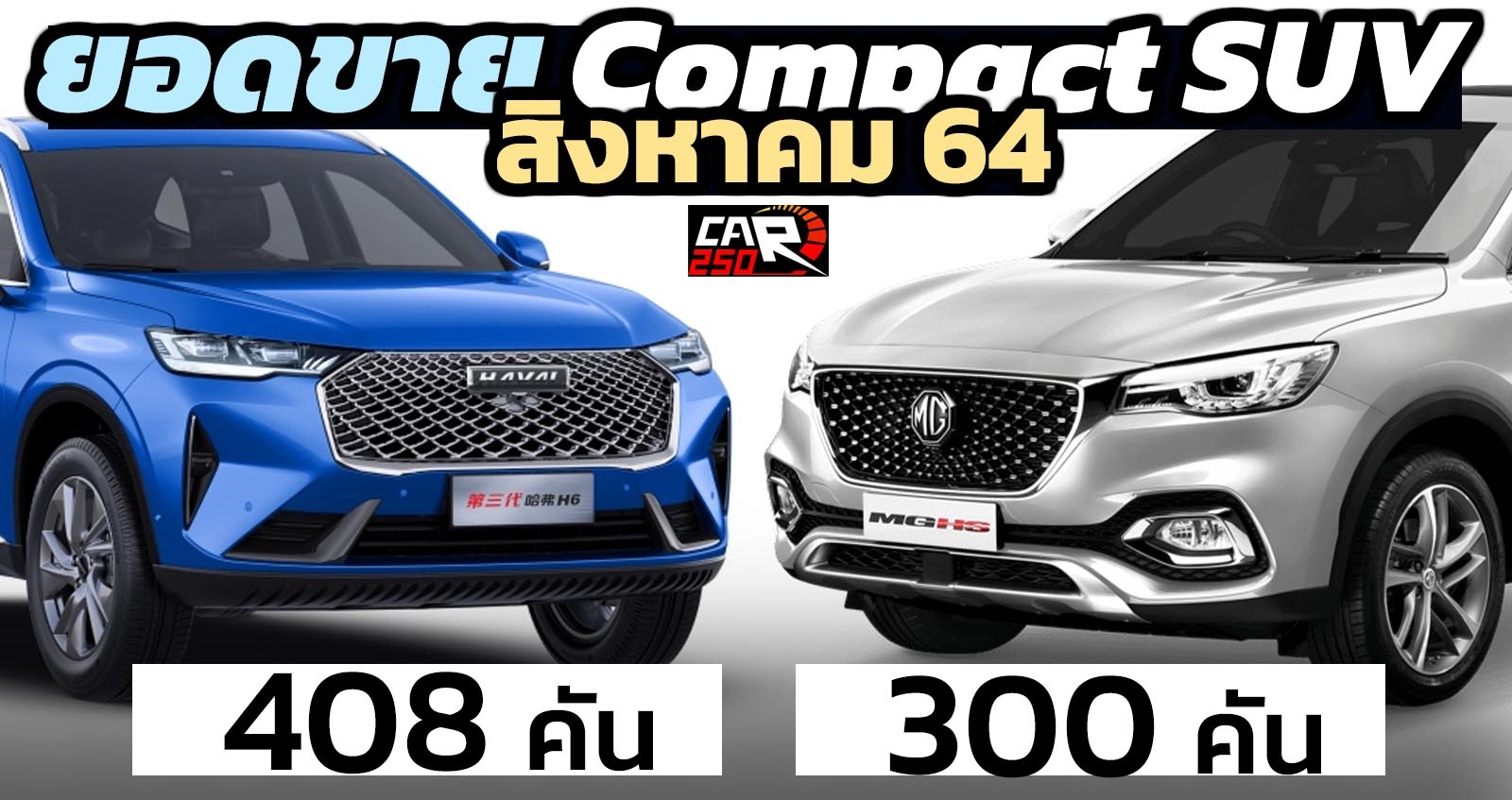 HAVAL H6 HEV ยืนหนึ่ง ยอดขาย Compact SUV สิงหาคม 2021