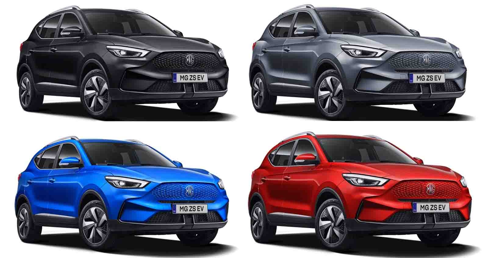 4 สีตัวถัง MG ZS EV ไมเนอร์เช้นจ์ 440 กม./ชาร์จ WLTP ยุโรป