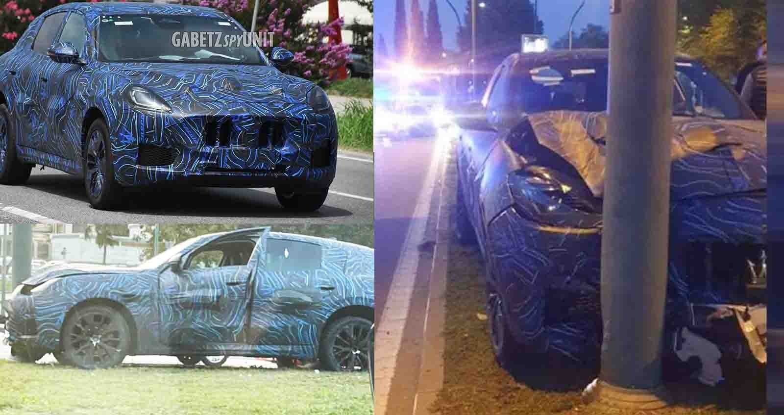 Maserati Grecale SUV เกิดอุบัติเหตุ ขณะทดสอบวิ่ง