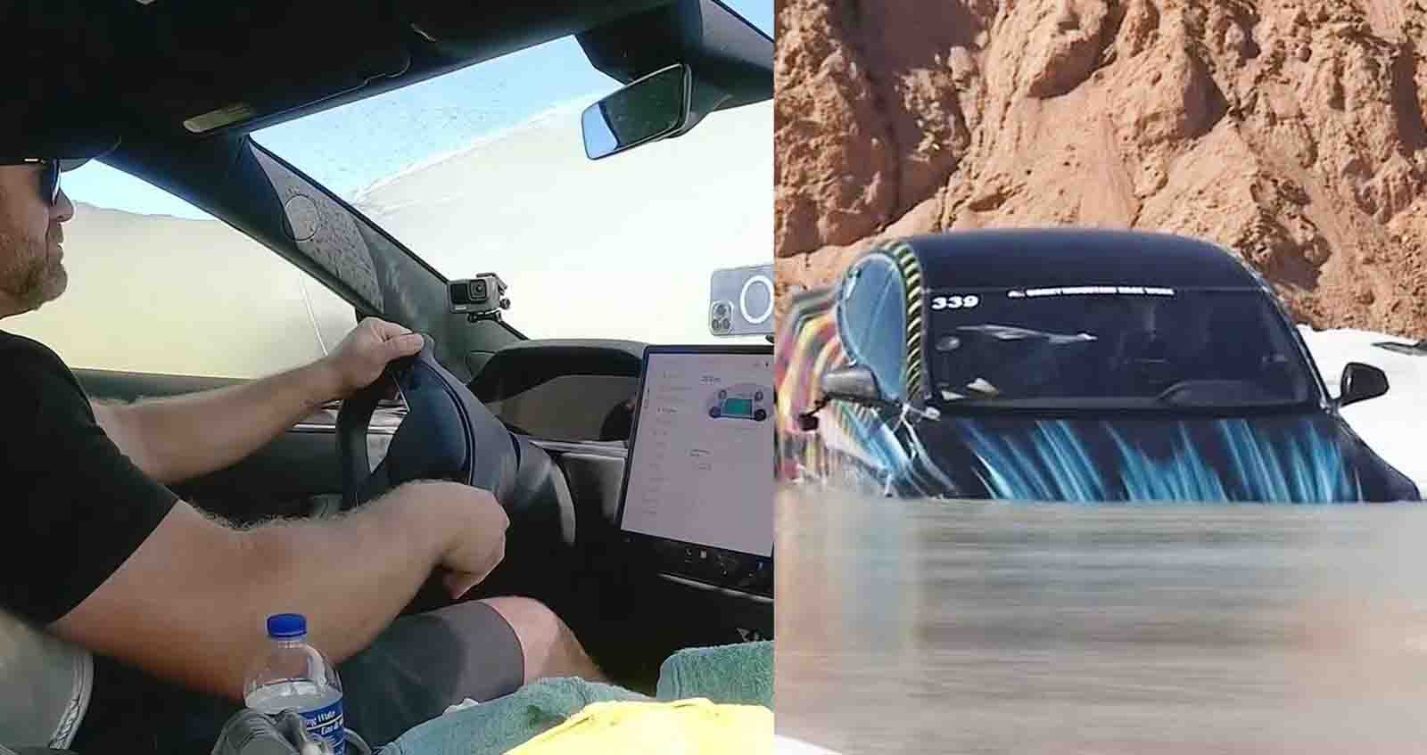 ทดสอบดำน้ำ Tesla Model S Plaid