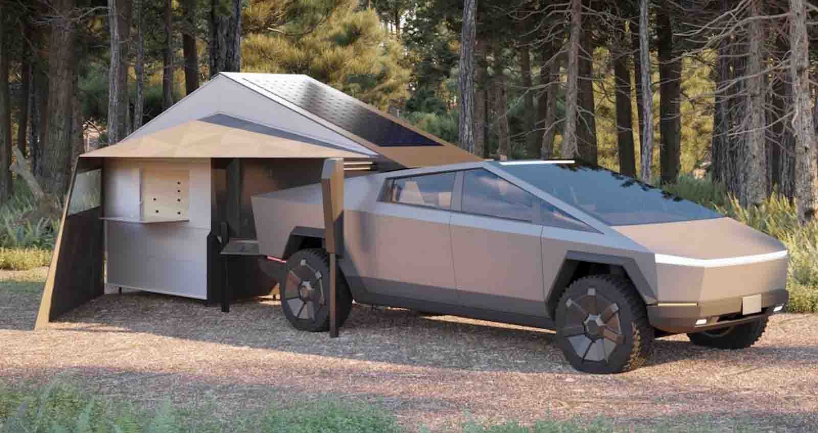 Tesla Cybertruck Form Camper รถบ้านไฟฟ้า
