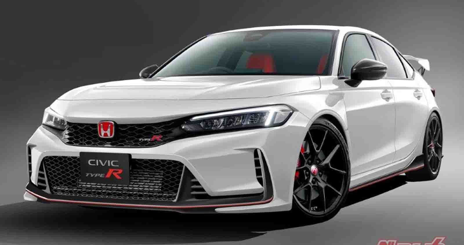 HONDA CIVIC Type R ใหม่ เปิดตัวปีหน้า พร้อมขุมพลังไฮบริด ภาพเรนเดอร์