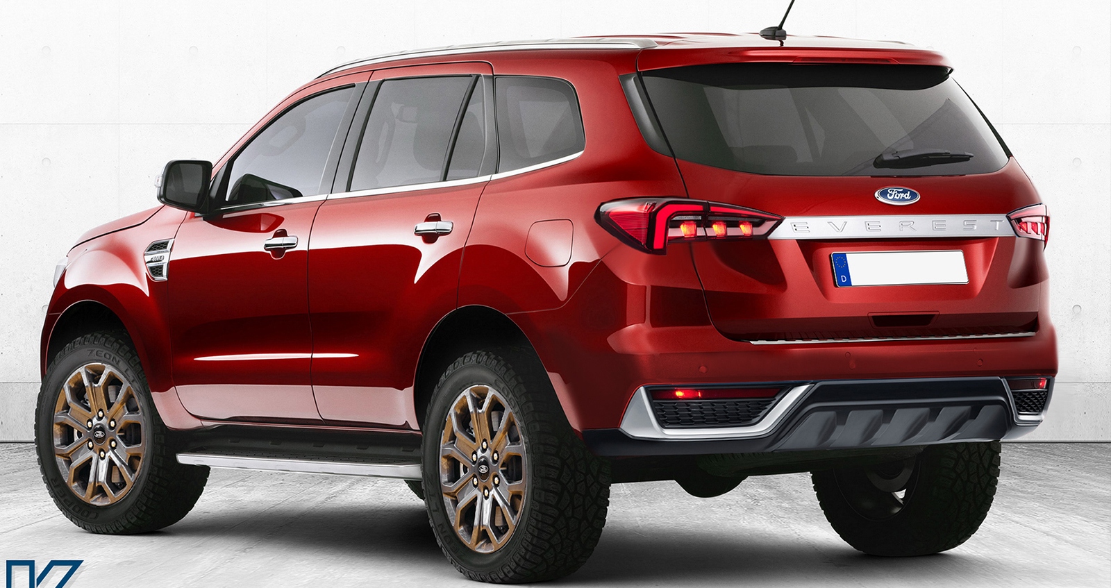 Ford Everest 2022 ใหม่ ภาพเรนเดอร์ อิงจากรถทดสอบวิ่ง