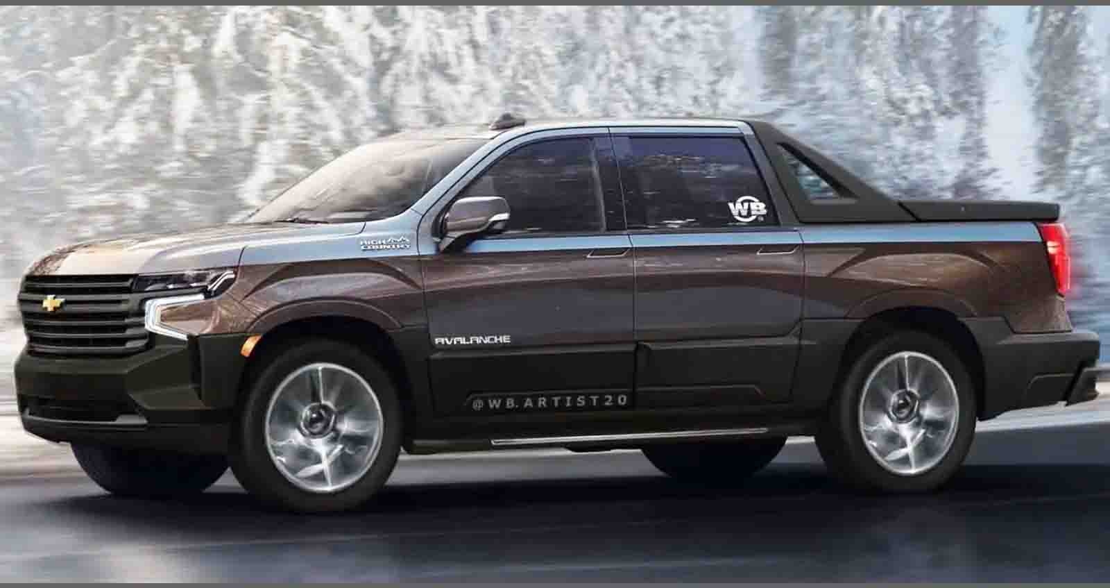 Chevrolet Avalanche กระบะฐานล้อยาว 3.3 เมตร ภาพจากจินตนาการ