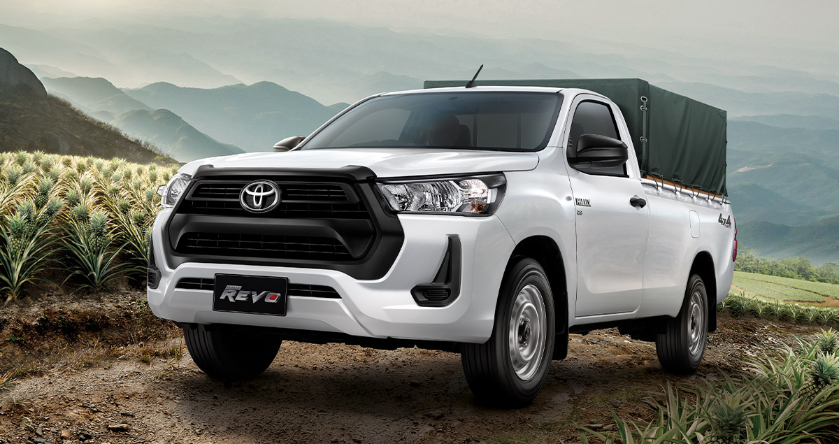 ราคาเพิ่ม 3,000 – 10,000 บาทToyota Hilux Revo Standard Cab กระบะตอนเดียว & ไม่มีกระบะ ราคาตารางผ่อนดาวน์ 2022-2023